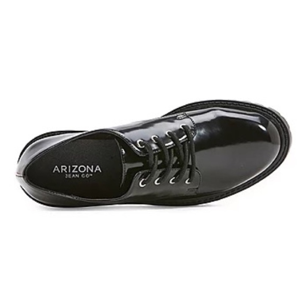 Chunky Black Patent Oxfords